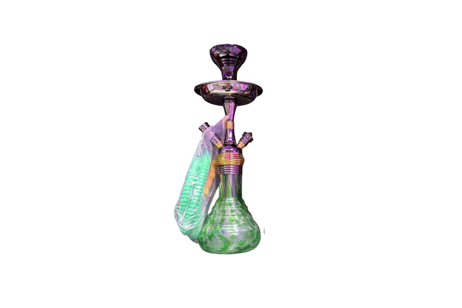 Multicolored hookah on a white background