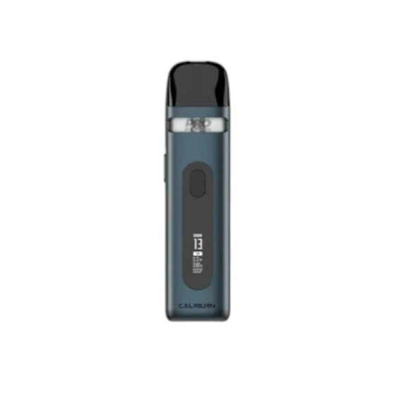 Black vape device on a white background