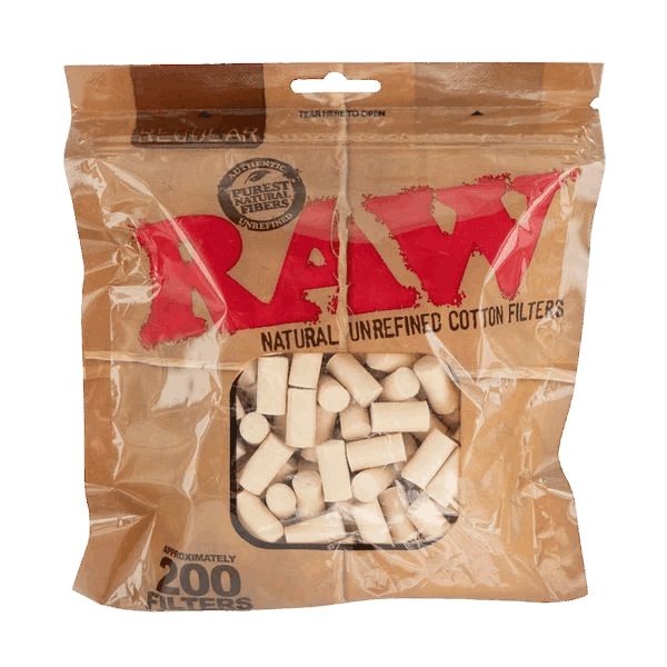 Raw Cotton Filters (200 Pack)