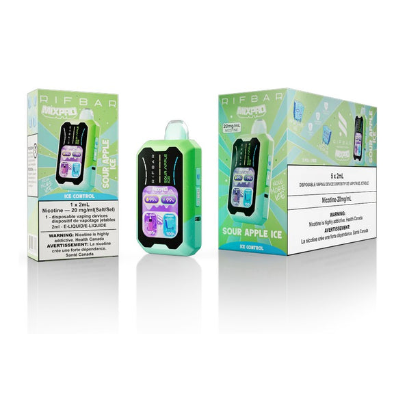 Rifgear vape device with packaging on a white background