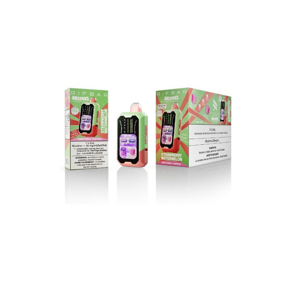 Two electronic devices with colorful packaging on a white background