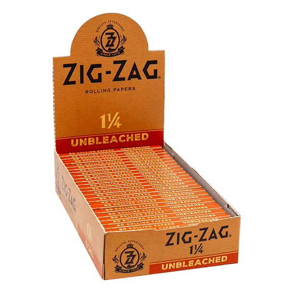 ZigZag Unbleached 1¼ Size 50 Rolling Papers - Trendies Smoke and Vape